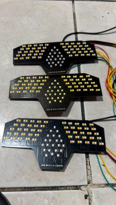 Stoplamp Running 10 Mode Otomatis Vario 125/150 New 2018-2024: Lampu Stop 3in1 Mode Senja Rem Sein