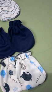 3in1 Set Sartaki SNI Sarung Tangan Dan Sarung Kaki Bayi Baru Lahir VIEAR BABY