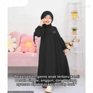 setelsn muslim anak perempuan setelan gamis sakura