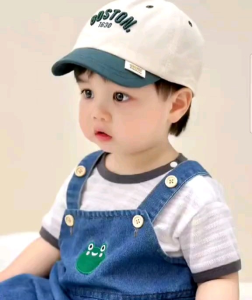 Hobaba Dan Topi Boston Anak Premium Topi Anak Baseball Bordel anak usia 1 sampe 5 tahun