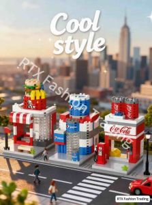 8-in-1 Mini Shop Toy – Micro Blocks Drink & Snack Store Playset