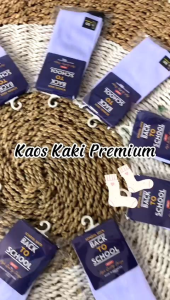 Kaos Kaki Anak Sekolah SD SMP SMA Poliester/ Kaos Kaki Anak Sekolah Perempuan Laki Laki / Kaus Kaki Tebal Murah Socks Hitam Putih