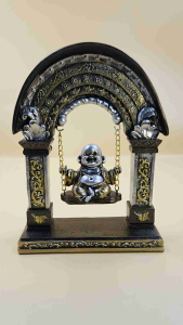 BUDDHA ON SWING TABLETOP SHOWPIECE DECORATION STATUE FOR HOME