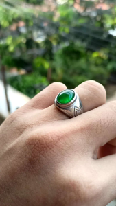 Cincin Batu Giok Tipe C minimalis