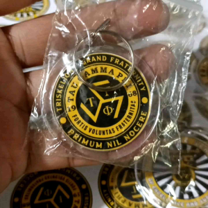 TAU GAMMA PHI TRISKELION ACRYLIC KEYCHAIN