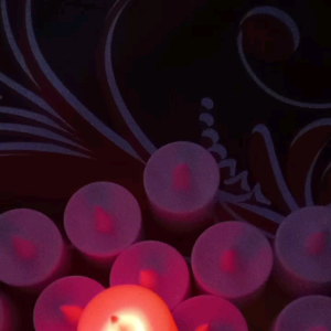 Lilin Led nyala warna warni