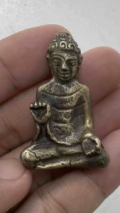 พระกรุศรีเทพ พิมพ์ประทานพร เนื้อสัมฤทธิ์เงิน