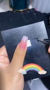 Sticker dặm ombre mẫu mới sticker ngôi sao hoa bứm trái tim bông tuyết đủ mẫu dặm mẫu lên móng nail cực xinh