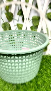 (12pcs) Keranjang Jinjing Bulat Elandra Plastik Tempat Sabun Hantaran Parcel Wadah Serbaguna Tebal