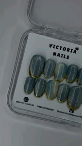 Press on nails murah kuku palsu pengantin kuku palsu wedding wisuda press on nails custom