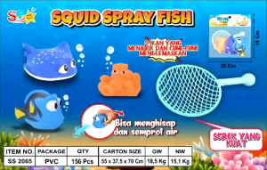 MAINAN MANDI ANAK IKAN NEMO KARET SEMPROT AIR