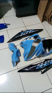 Cover Body Halus Honda Beat ESp Eco Digital Biru Hitam Th 2017-2018-2019