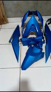 Fulset Cover Body Halus Honda Beat ECO Digital Biru Metalik Th 2017-2019