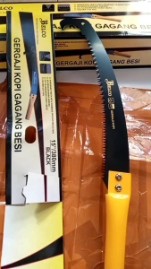gergaji kopi lengkung panjang 15 inch gagang besi