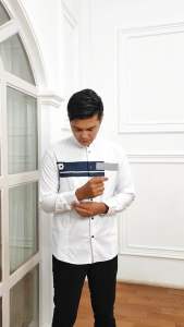 TERMURAH Kemeja Koko YORDAN Koko Pria Putih Kemko Putih Seragam Hadroh Terbaru Baju Koko pria Dewasa
