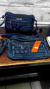 Tas Selendang Denim Jeans Wanita Mungil Lucu Dompet & HP