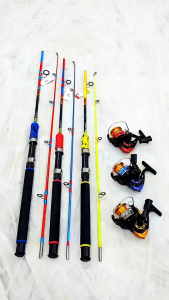 FREE SENAR DAN MATA PANCING set joran spinning Swan Mandala 150 165 180 + Reel Silver Chaser 1000 2000 / joran set fiber carbon solid