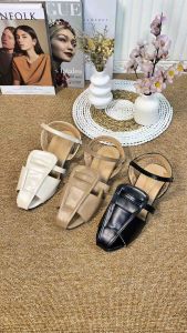 Sandara Sandal Heels Wanita Kekinian Hak 3 Cm / Sandal Heels Wanita Model Terbaru Empuk Elegant