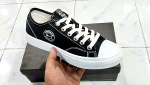 Sepatu Thomas LC 09 Hitam Putih Best Seller