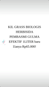 Terlaris KIL GRASS BIOLOGIS HERBISIDA 250 ml PEMBASMI GULMA EFEKTIF 1LITER