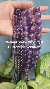 Natural Amethyst Stone Success Necklace High Quality Wealth Activator Blessed Cleansed