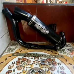 Knalpot samlong DRACO FULSET Black couting inlet 38 Beat Vario Scoopy Mio Sarang full