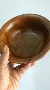 Mangkuk Kayu Jati Model Bibir Kwalitas Premium