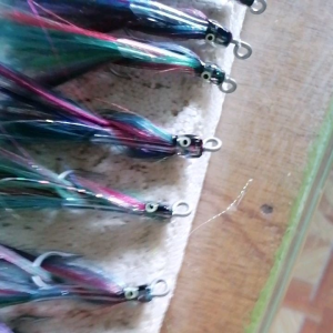 3 Pieces : #14 /#15 / #16 VMC Fly Fishing baits  with 3D EYES for Mackerel Tuna or Tulingan Philippine N Skipjack family..