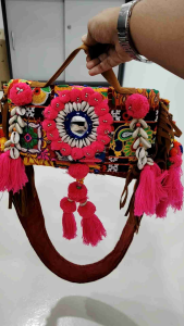 Boho Colorful Mirror Embroidery Handbag