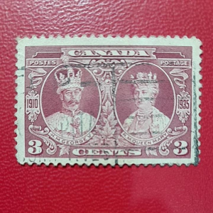 Prangko Kanada Kuno koleksi Jadul 3 Cents Tahun 1935 USED