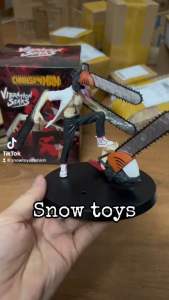 Mô hình Chainsaw Man - Nhân vật Denji hóa Quỷ cưa máy 2 đầu thay thế - Kích thước Denji Cao 13cm - Fullbox Chainsaw man
