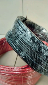 KABEL LISTRIK TEMBAGA Kabel NYA 2.5mm SILUMAN 15yard  Warna HITAM DAN MERAH Kawat tunggal  kualitas bagus tidak mudah ngelupas