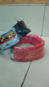 Kabel NYA 2.5mm  SILUMAN 25 yard Warna HITAM DAN MERAH Kawat TEMBAGA Tunggal kabel ini biasanya di pakai untuk istilasi listrik rumahan kualitas bagus tidak mudah ngelupas