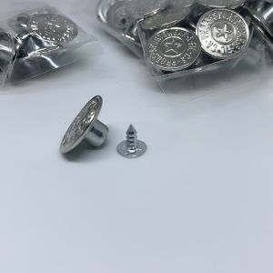 [Jeans Button] 10|50pcs. Detachable 17mm Pants Button Replacement Jean Buttons No Sew Instant Button