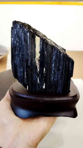 Natural High Gred Brazil Black Tourmaline Crystal Ornament BT10 #Tourmaline #BlackCrystal #homedecor #Lifestyle #Furniture #BlackTourmaline
