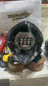 Set Reflektor Fino Fl injeksi Fino Grande 125 Set Plus Biled Daymaker Cahaya devil kece Sorot Super Terang Kualitas Terbaik smoke reflektor