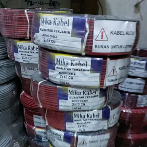mika kabel 2x10.panjang 100mter.kabel mika