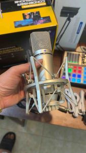 Bộ hát livestream Soundcard K300 pro max - Mic 5v LGT240 - Mic 5v U87-MA - Combo bộ mic Thu âm livestream 2025