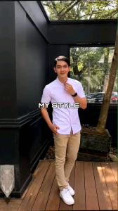 Kemeja Pria Warna Putih Lengan Pendek Formal Kasual Elegan Slimfit Terbaru / Hem Pria Lengan Pendek