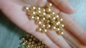 8mm Brass Ball Beads 2.2mm Hole  Spacer Beads for Bracelet Necklace Jewelry Making DIY Craft
