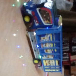 truk oleng kayu besar panjang 55 cm full lampu dan terpal