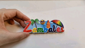Zambales Colourful Ceramics Ref Magnets - 2D Design Souvenir for Philippines Travel and Decoration