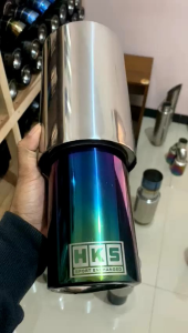 Knalpot Racing Mobil HKS Gronel Pelangi Bahan Full Stainless Suara Gahar Nge-bass Adem