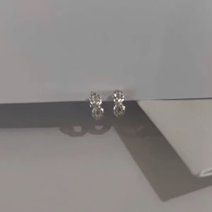 เงินแท้มีใบรับประกัน ต่างหูเงินแท้ เคลือบทองคำขาว / ต่างหูอินฟินิตี้ / ต่างหูรูปตัวที / ต่างหูเงินแบบห่วง | SE9 | SE10 | SE11