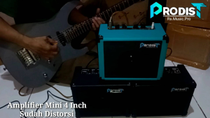 Ampli Gitar Elektrik -Ampli Gitar 4 inch sudah Distorsi +Aux+Headphone