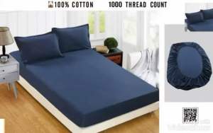 Plain Colour Cadar Queen/ King Size 4in1 / Single Fitted 2in1 Cadar Bedsheet Set Cadar Getah K...