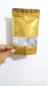 Standing Pouch Window Aluminium Foil dengan Ziplock 12x20 Transmetz 12x20