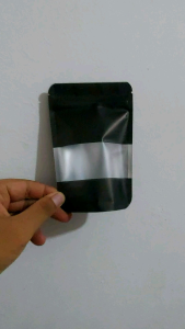 (isi 50 )standing pouch /plastik klip /kemasan snack dan makanan window colour zipper termurah satuan10x15 cm