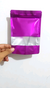 STANDING POUCH WINDOW 14X20 CM TRANSMETZ 7 WARNA PREMIUM ZIPLOCK KLIP 14X20 (ISI 1 lembar)