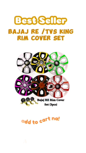 Bajaj RE/TVS King (TriWheel) 3pcs Rim Cover SET